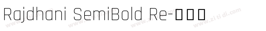 Rajdhani SemiBold Re字体转换